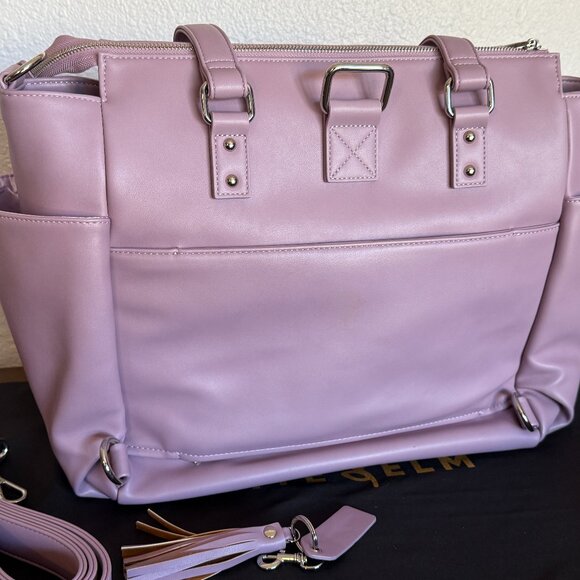 White Elm Gemini Tote Backpack Spring 25 Heather Purple - Picture 2 of 6